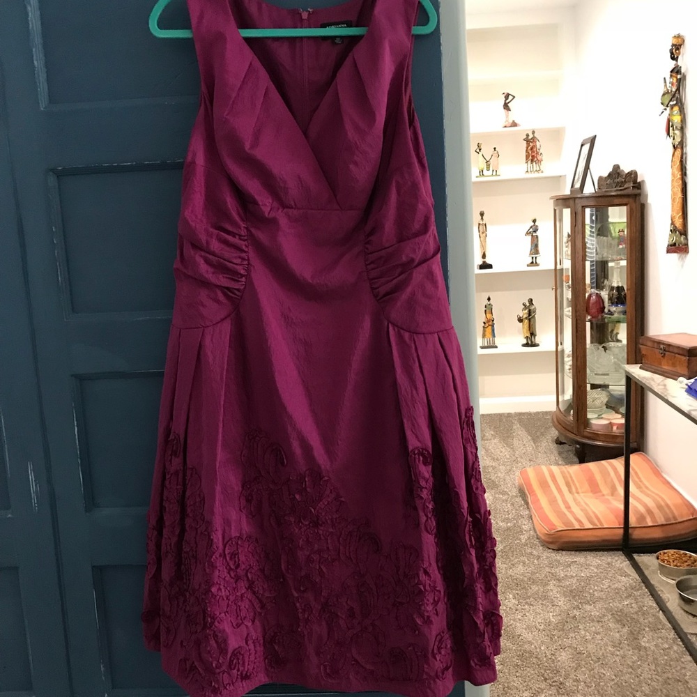 Satin Adrianna Papell party dress